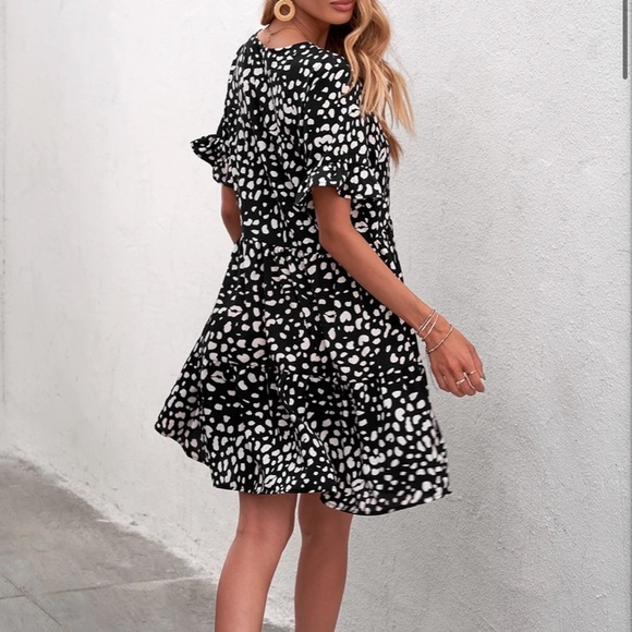 Leopard Ruffle Dress - Picture 3 of 5